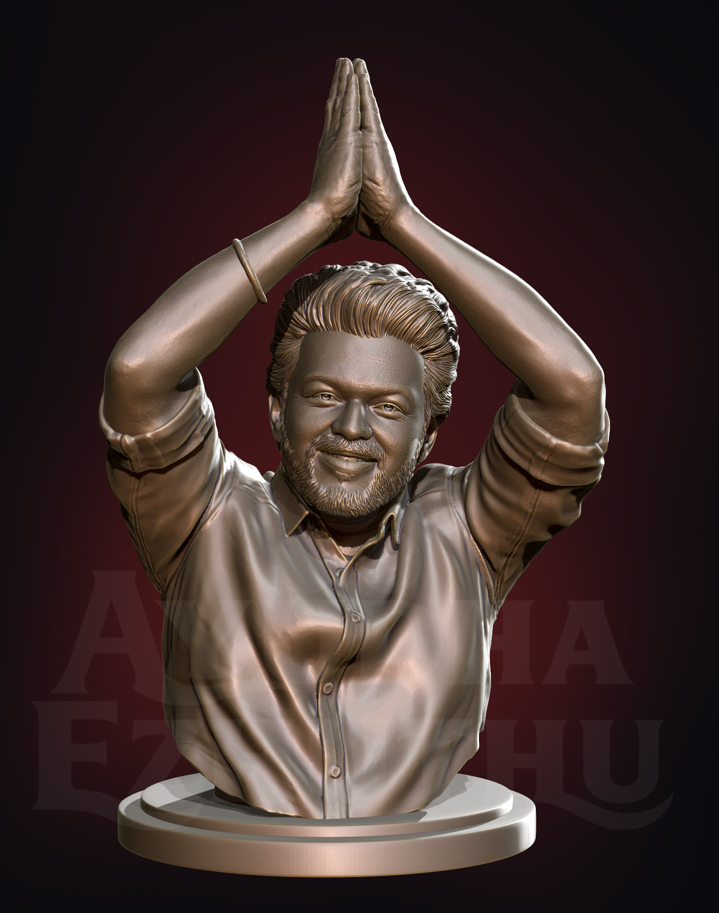 Vijay Birthday Edition 3D printed sculpture